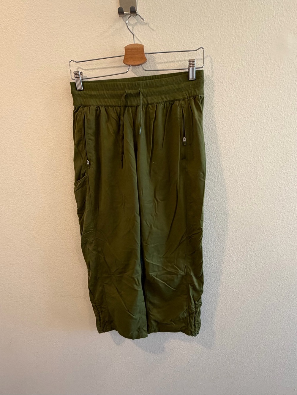 The North Face Olive Green Women's Top with Ribbed Neck